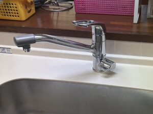 広島キッチン取付け隊　カートリッジそのままで浄水栓の交換　施工後